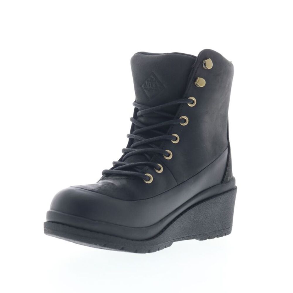 Original Muck Womens Liberty Wedge Waterproof Black Boots (NWT) - Picture 4 of 7